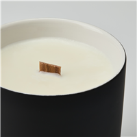 Ceramic Candle Jar 12 oz - Black – Set of 12